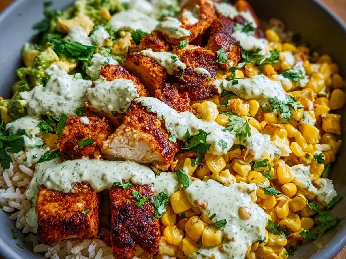 Street Corn Chicken Rice Bowl (40g Protein, 30 Mins) - Image 2