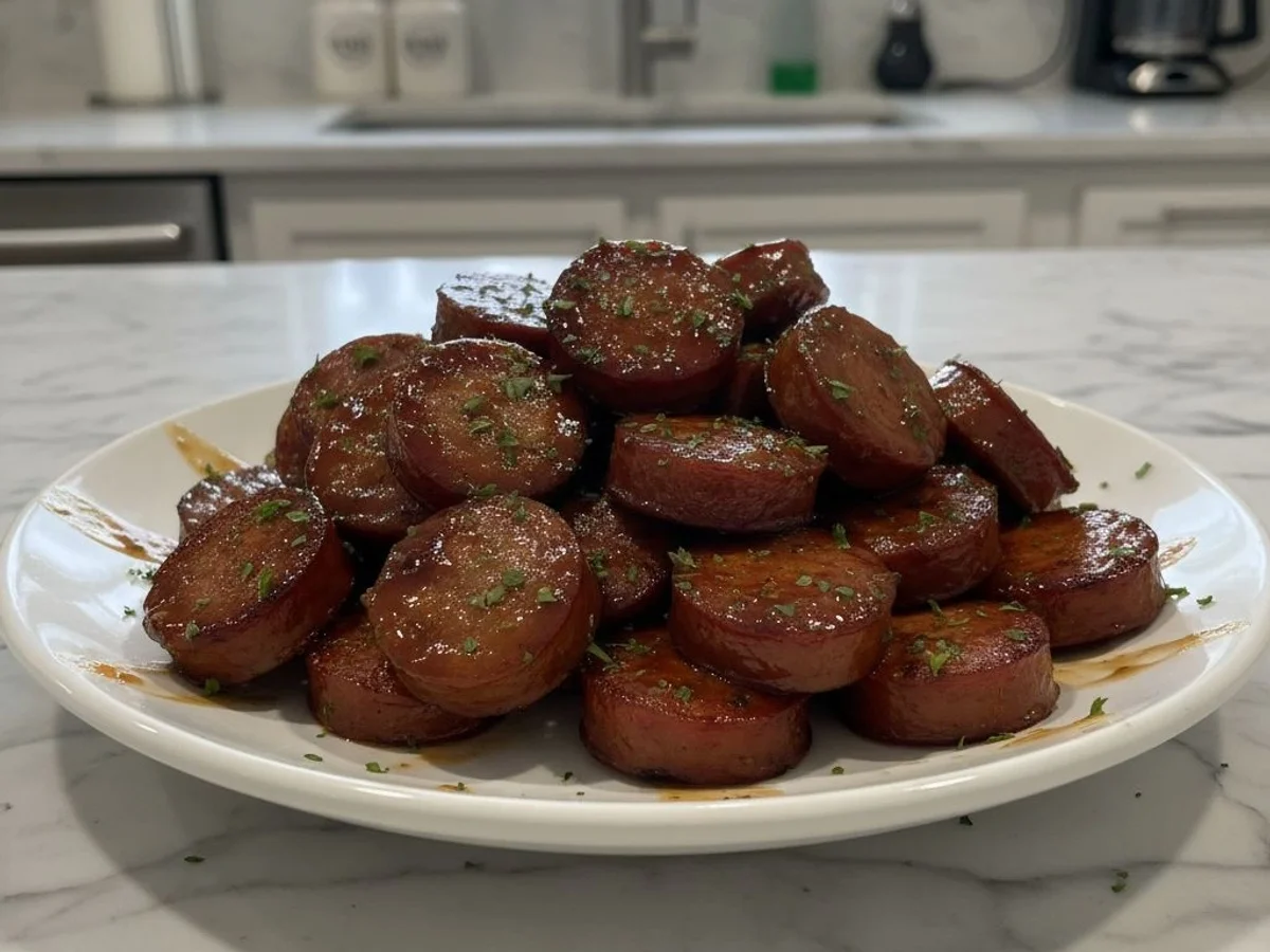 Sweet & Smoky Maple BBQ Kielbasa Bites - Image 1