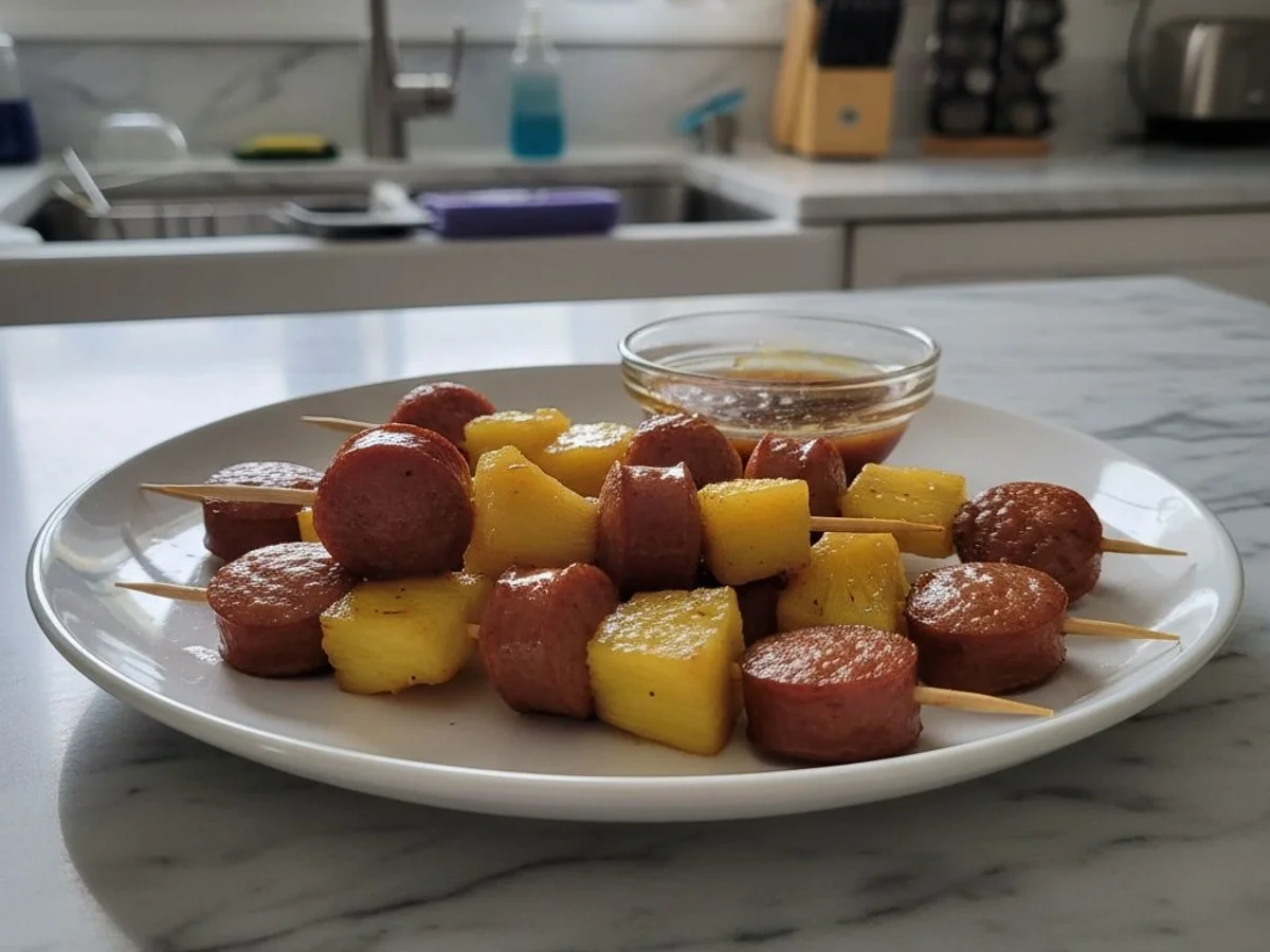 Tangy Kielbasa Pineapple Appetizers: Sweet & Smoky Bites - Image 1