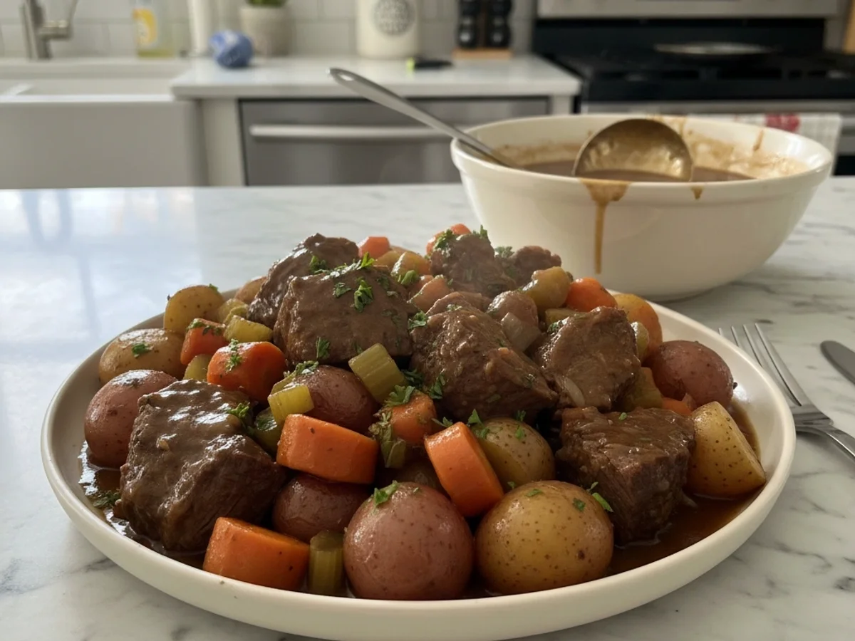 Tender Slow Cooker Pot Roast: A Sunday Tradition - Image 1