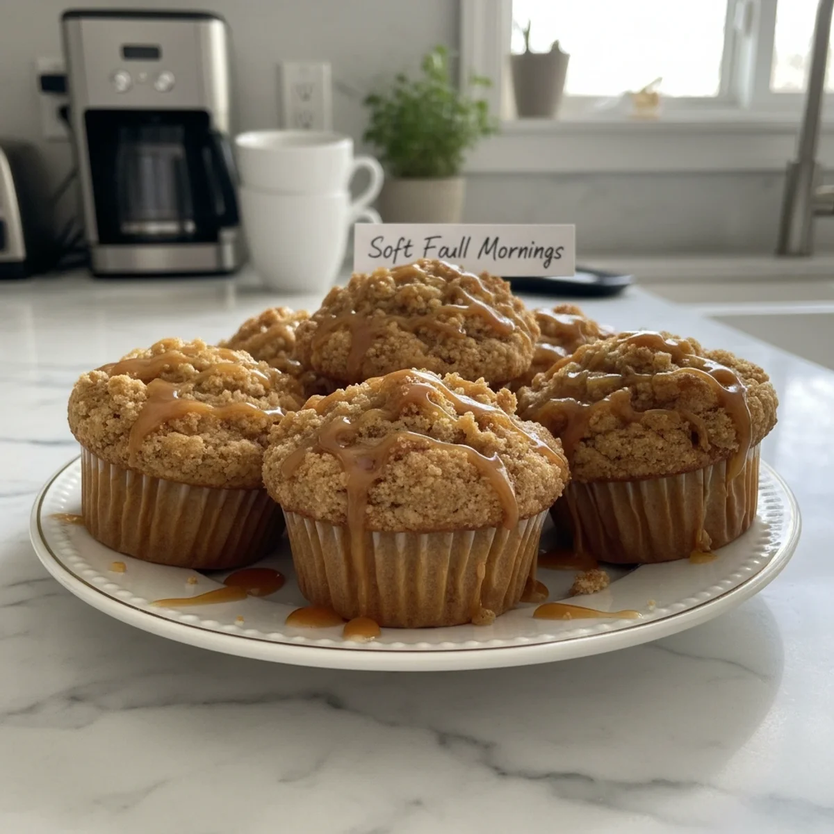 Caramel Crumb Apple Muffins: Soft Fall Mornings
