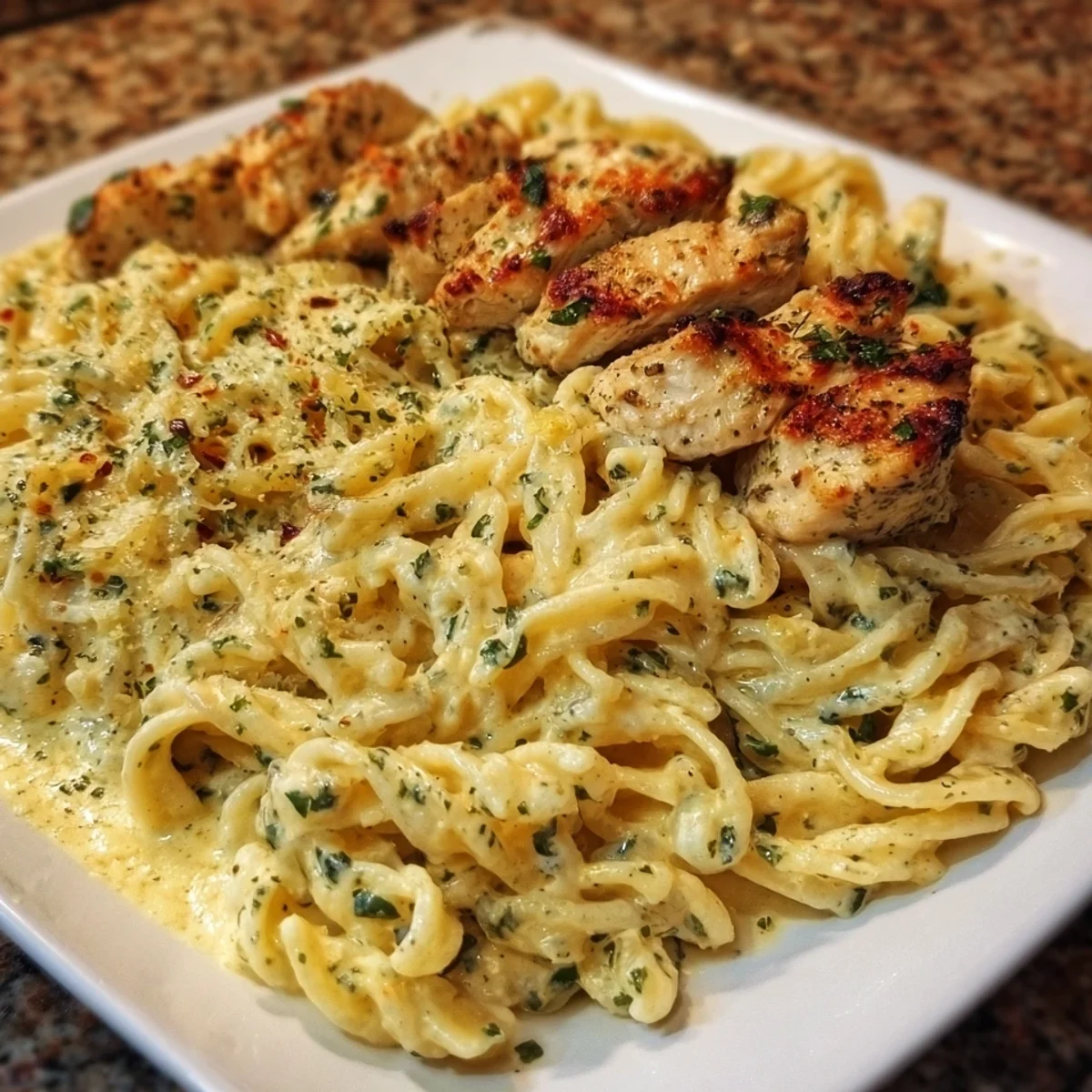 Creamy Garlic Parmesan Chicken Pasta (30-Minute)