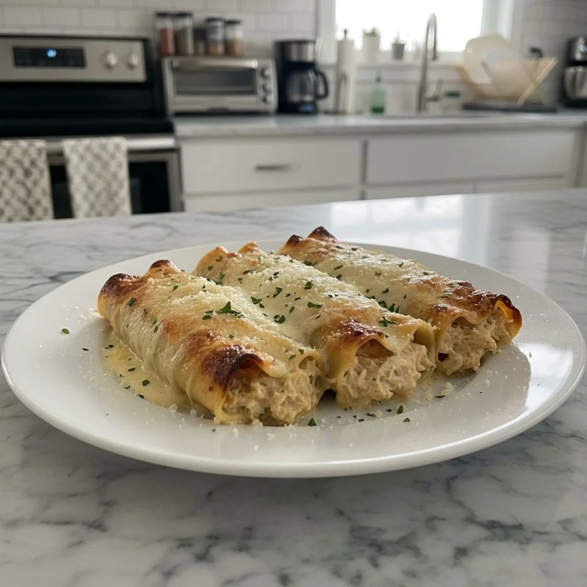 Easy Chicken Alfredo Lasagna Rolls: Simple Comfort Meal