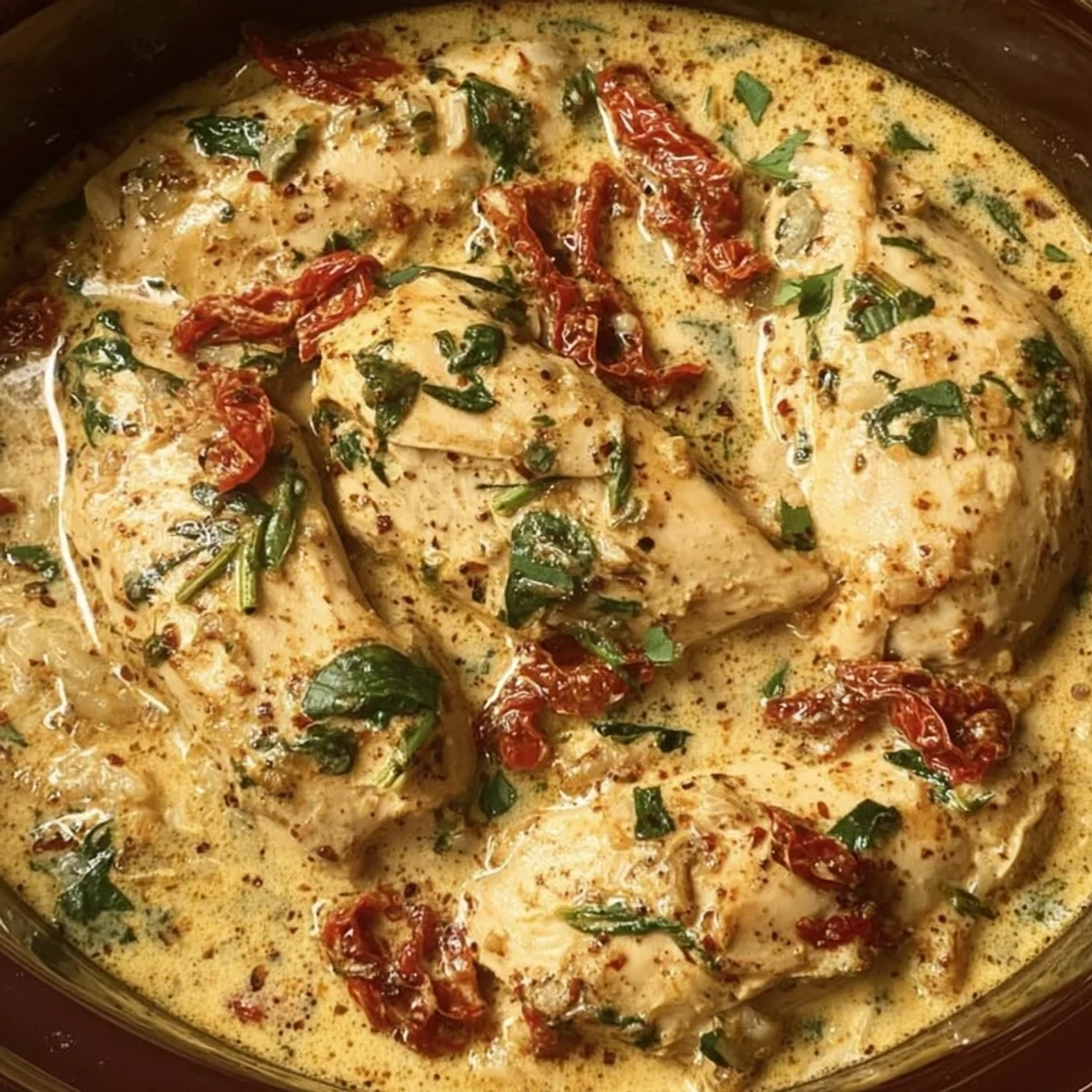 High Protein Low Carb Crockpot Marry Me Chicken