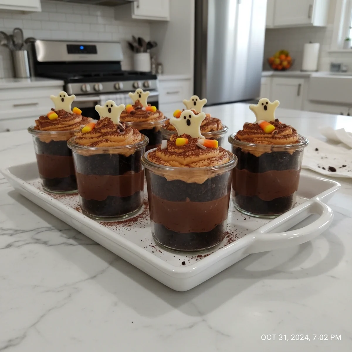 Rich Chocolate Halloween Dessert Cups: A Spooky Treat