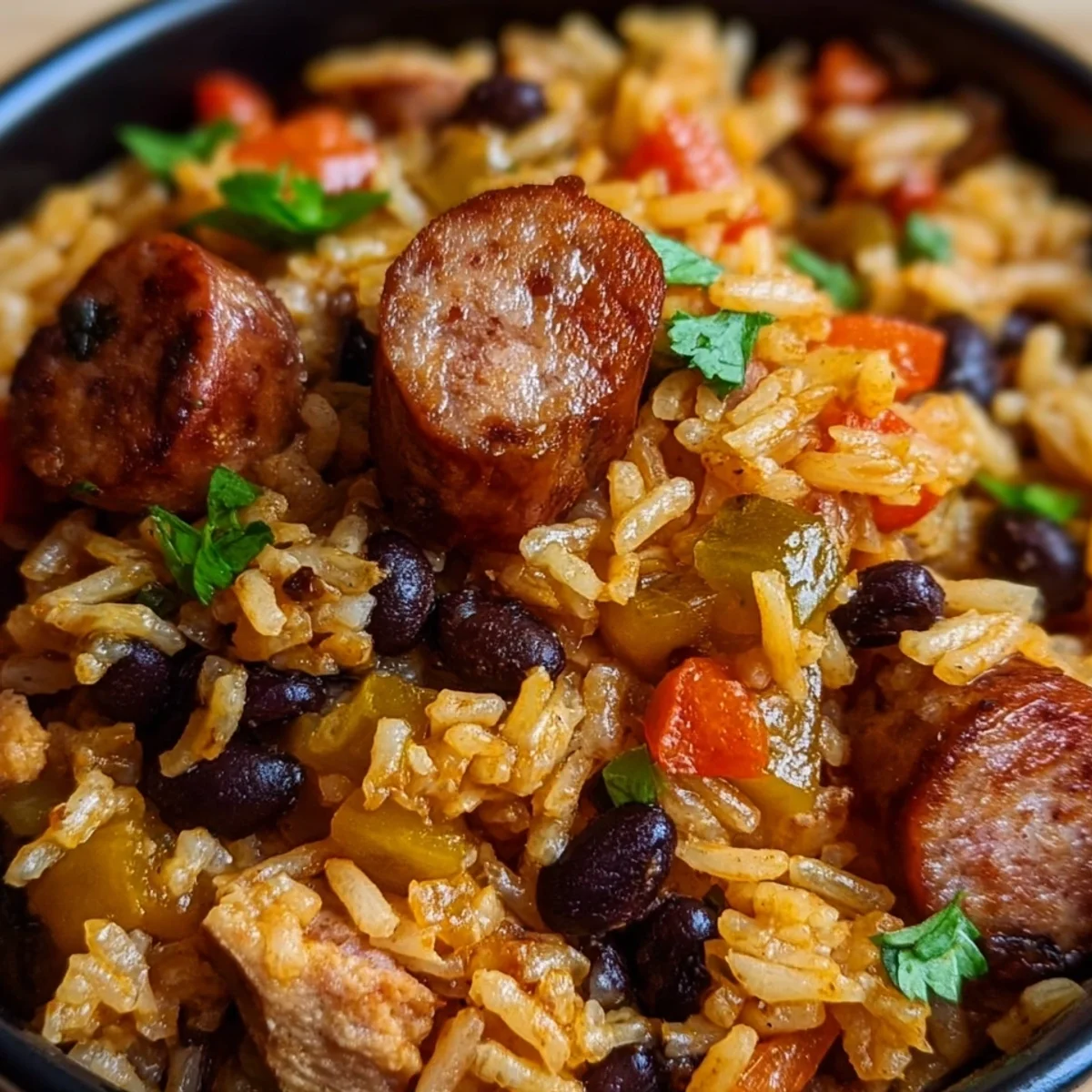 Sausage Black Beans & Rice: Easy Weeknight Meal