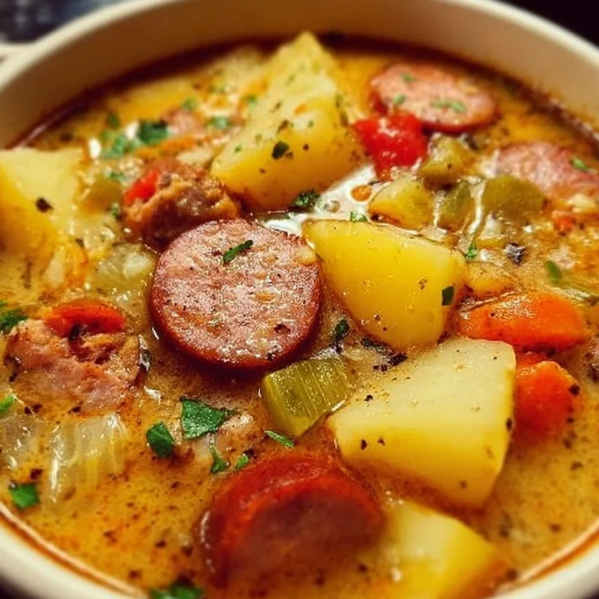 Slow Cooker Cajun Potato Soup