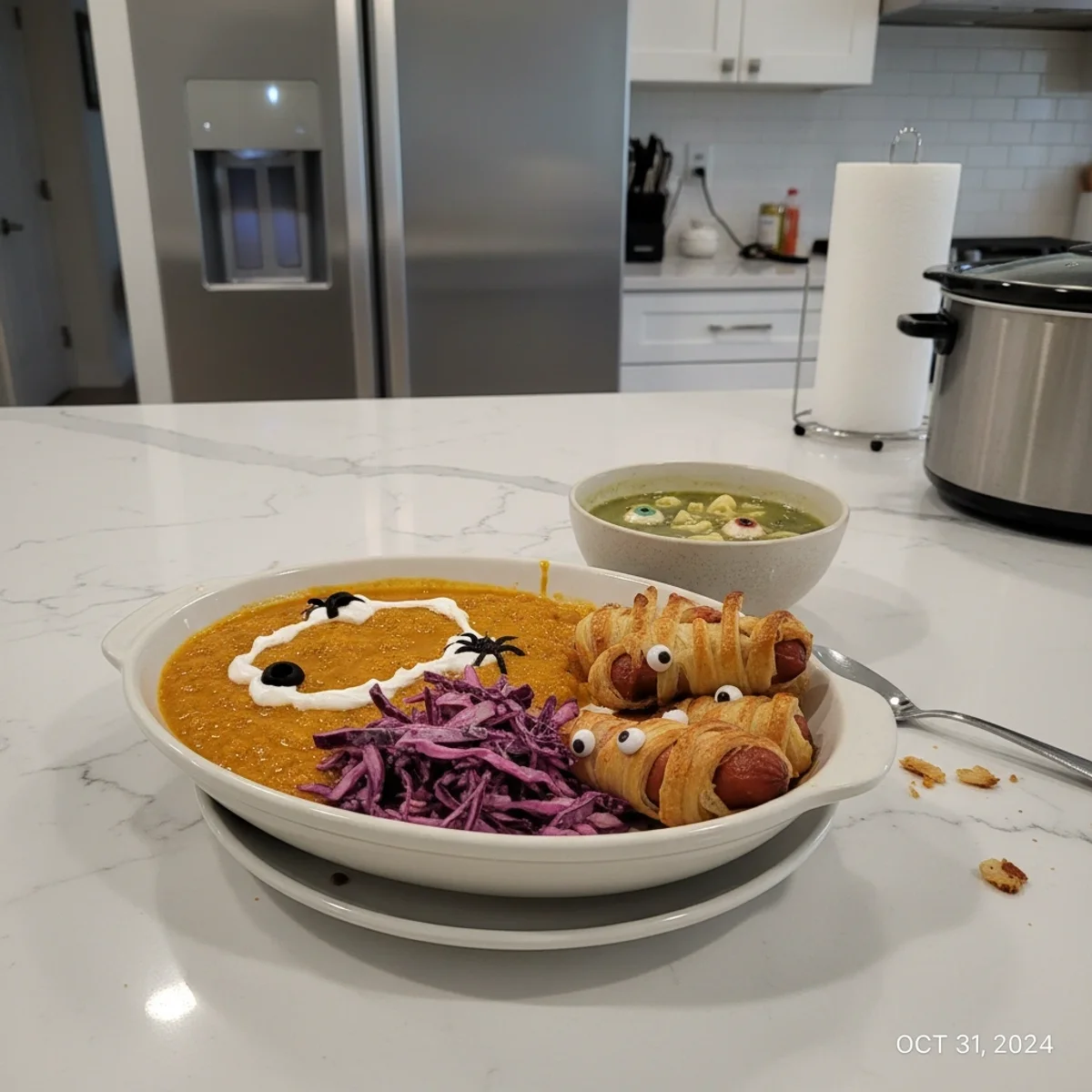 Slow Cooker Halloween Party Food: Spooky Chili & Bites