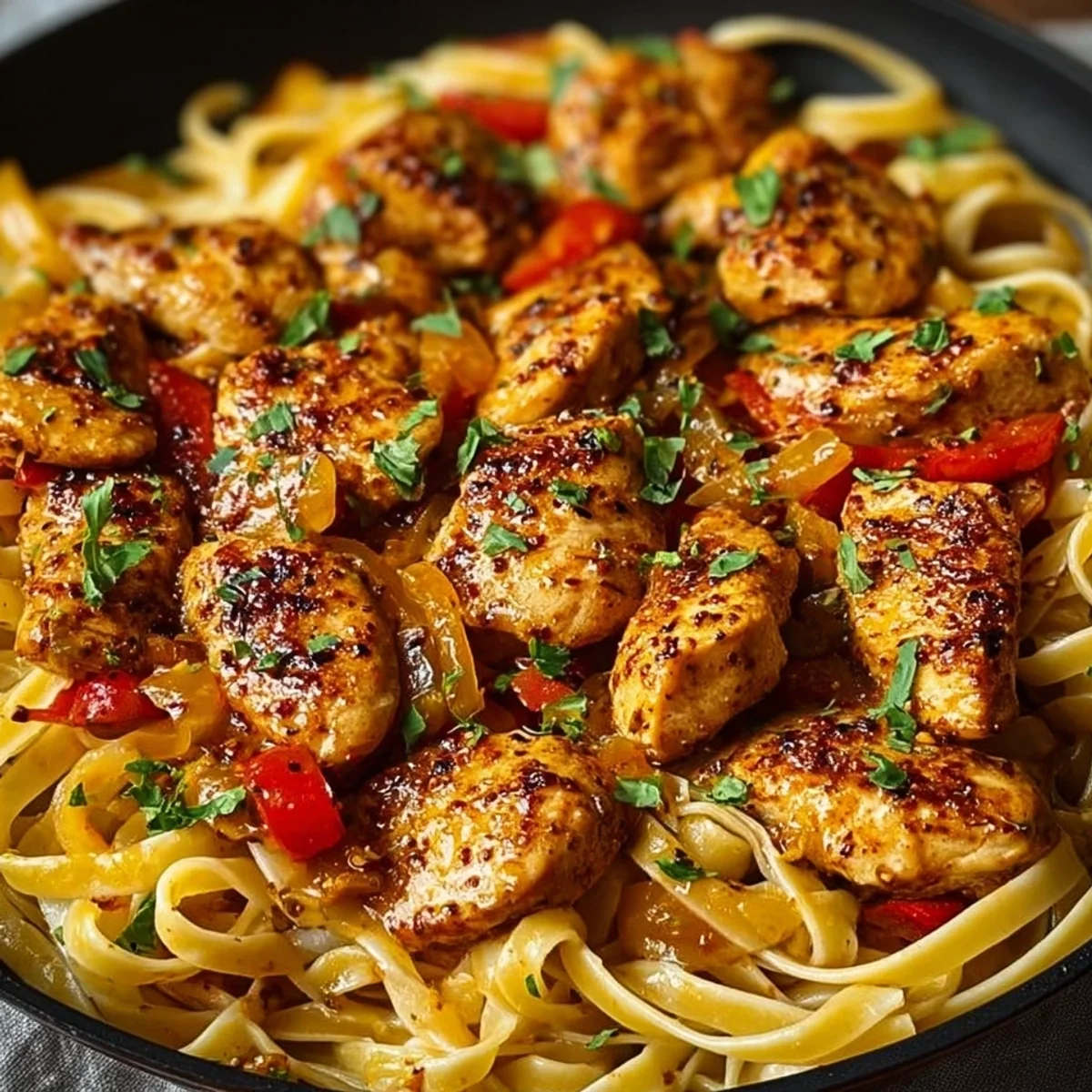 Spicy Cajun Chicken Linguine: One-Pan Wonder