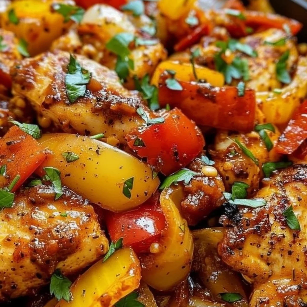 Spicy Cajun Chicken & Sweet Peppers