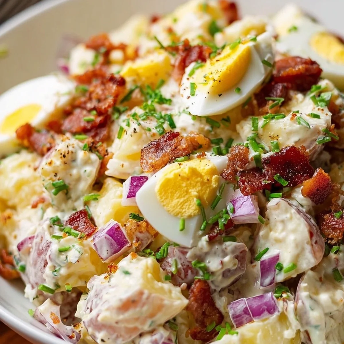 Steakhouse Potato Salad: Creamy & Loaded Side Dish