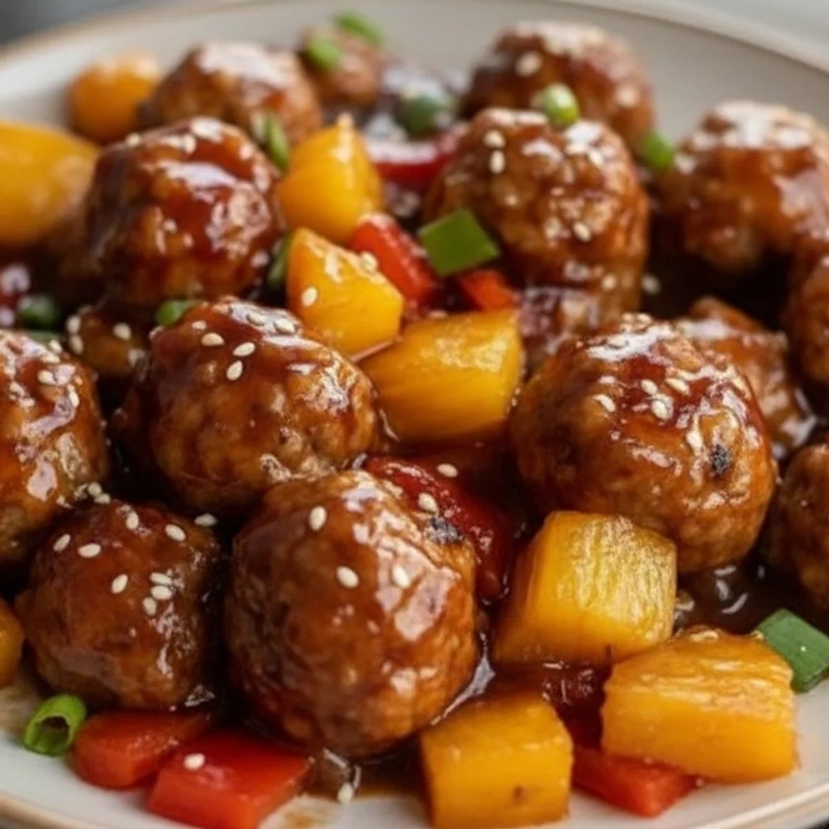 Sweet & Savory Crockpot Pineapple Teriyaki Meatballs for Dinner