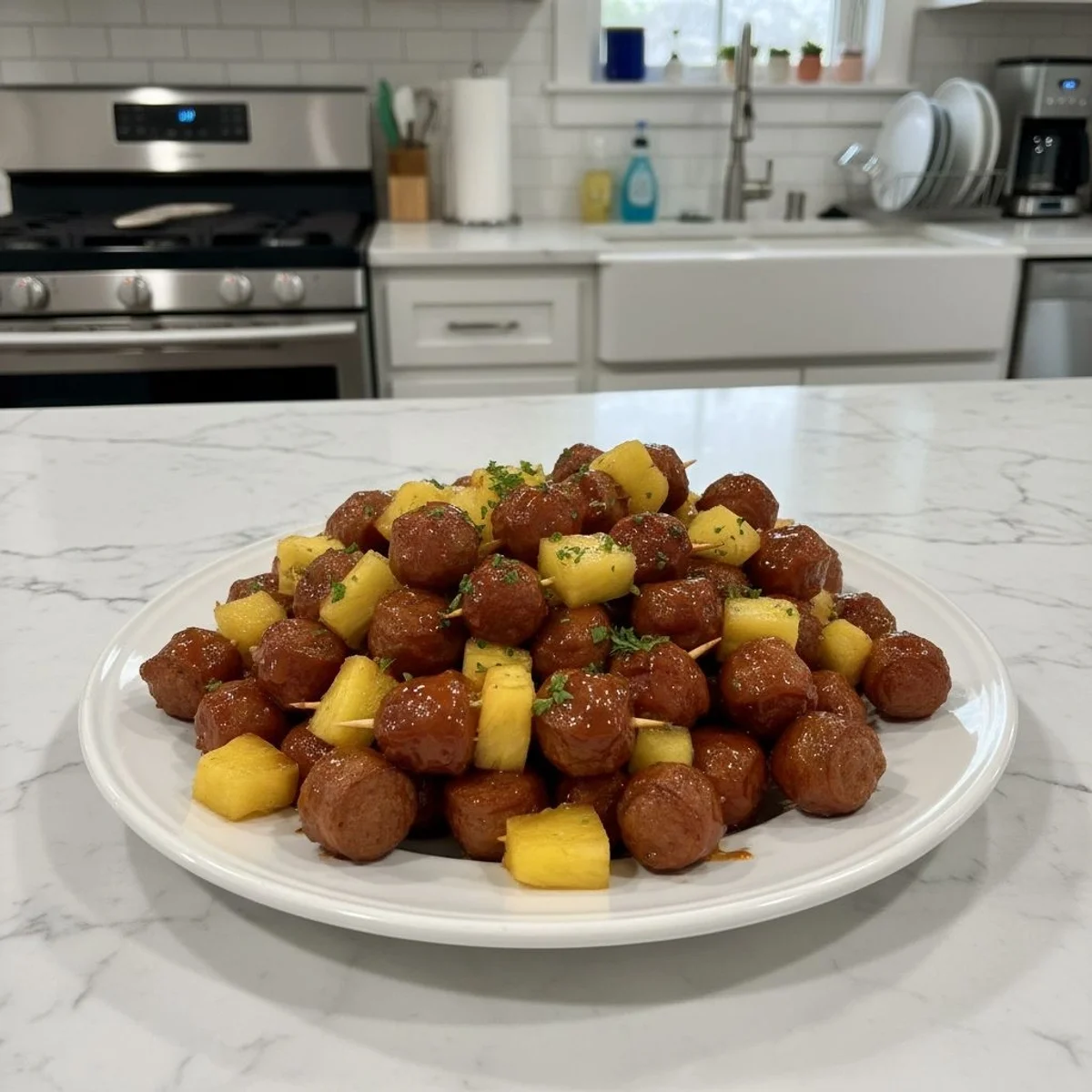 Tangy Kielbasa Pineapple Appetizers: Sweet & Smoky Bites
