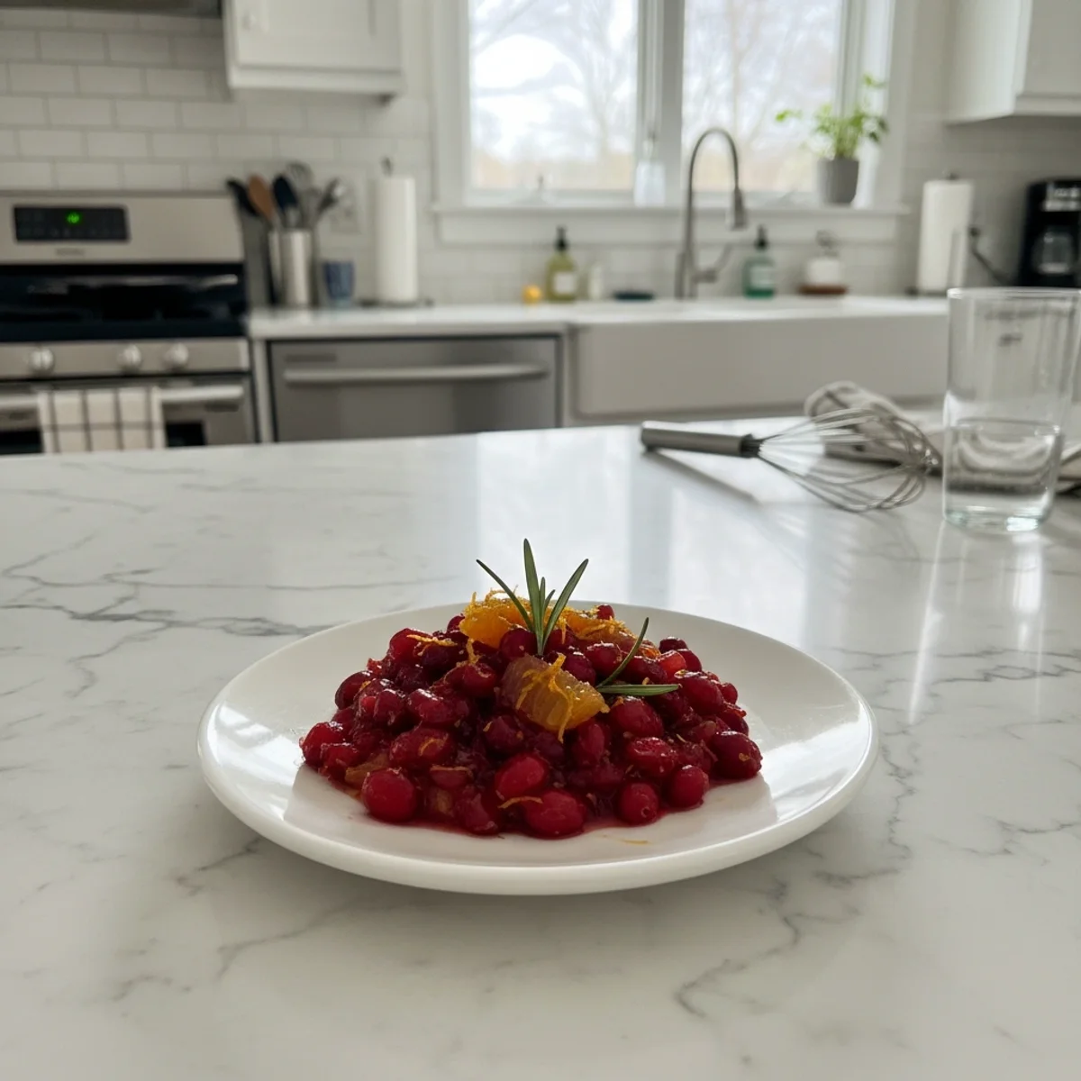 Tangy Roasted Cranberry Orange Sauce