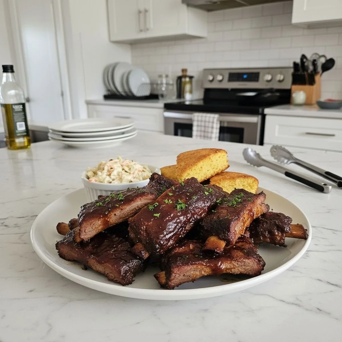 Tender Slow Cooker Barbequed Beef Ribs: Easy Dinner