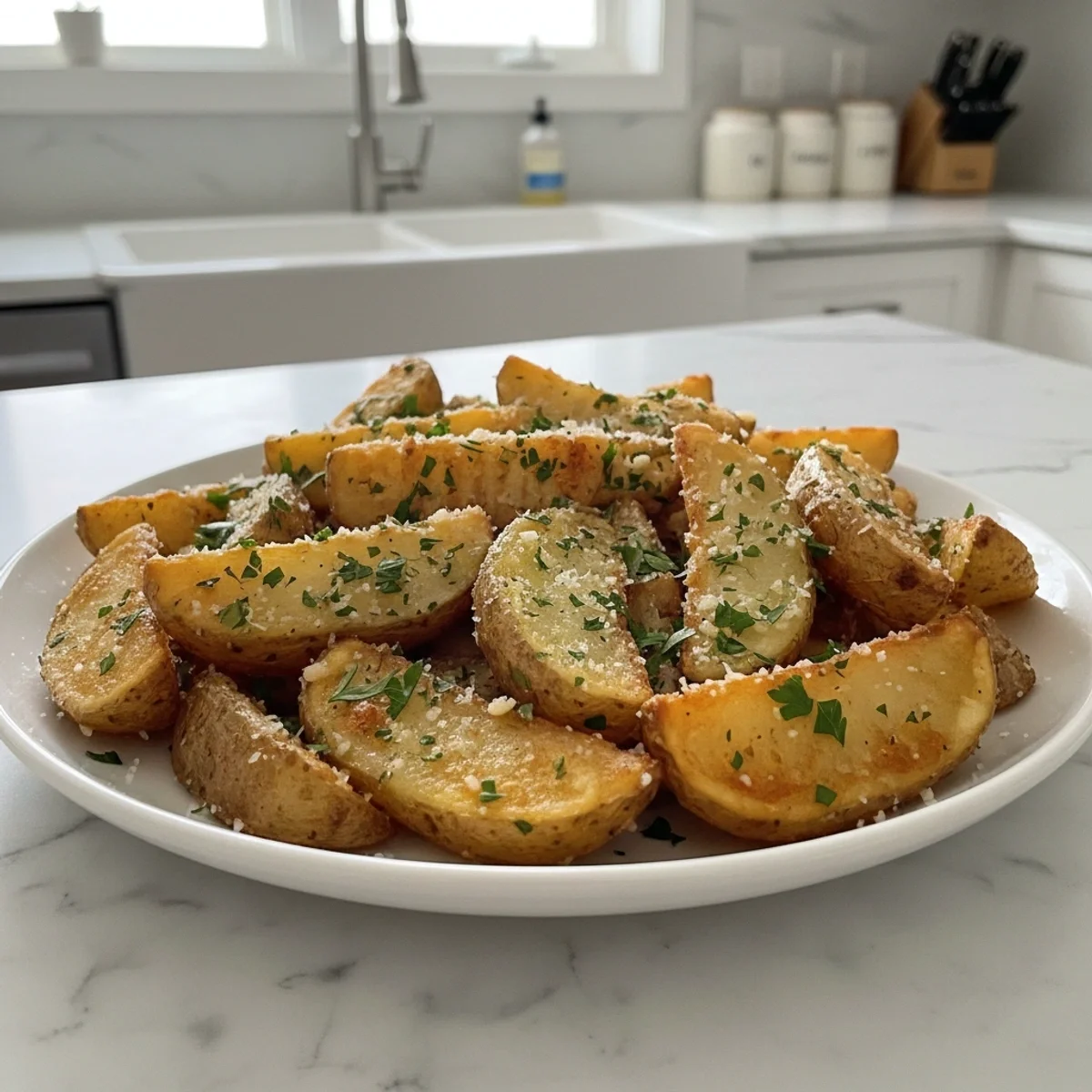 The Ultimate Garlic Parmesan Potato Wedges: Crispy & Flavorful