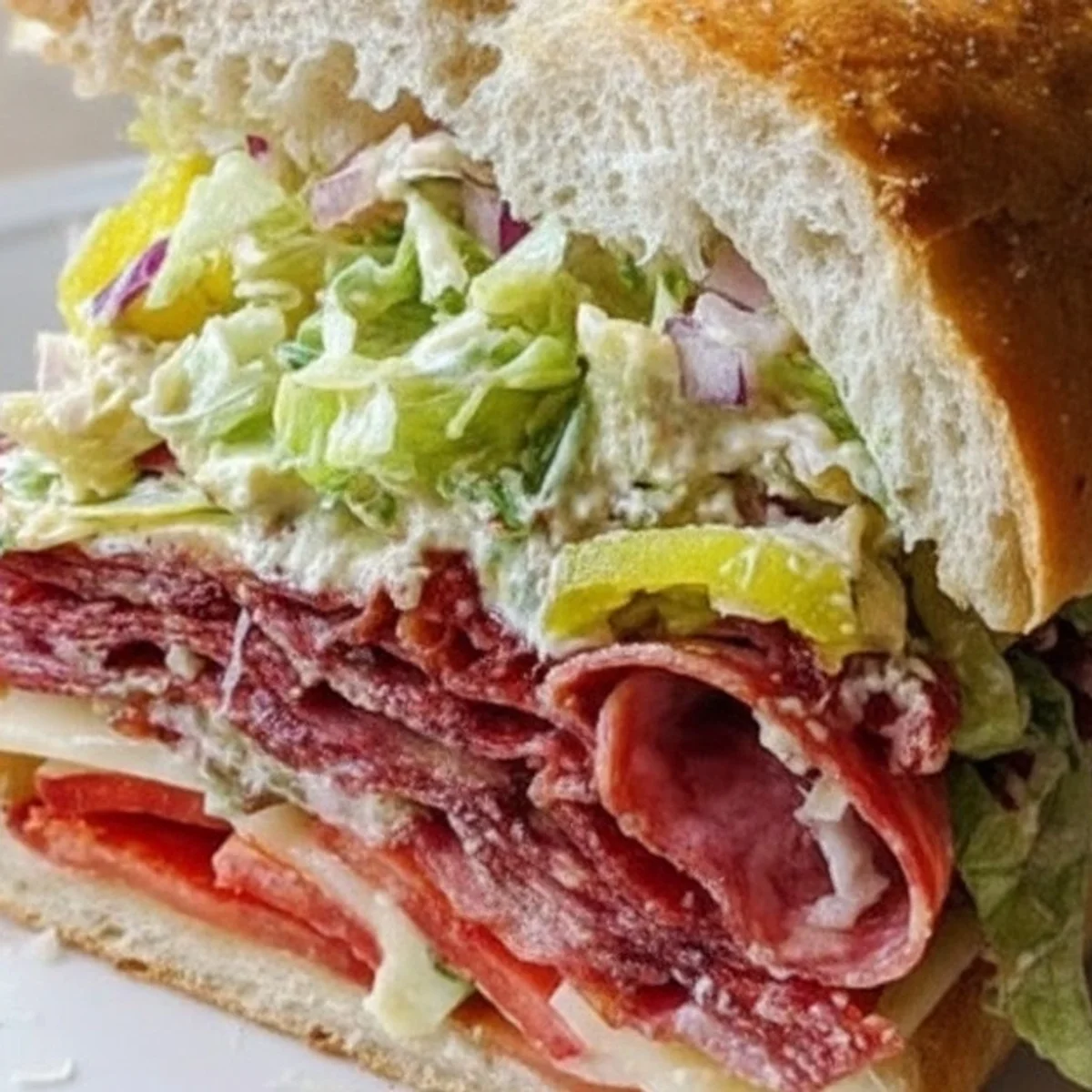 The Ultimate Italian Grinder Salad Sandwich You'll Crave!